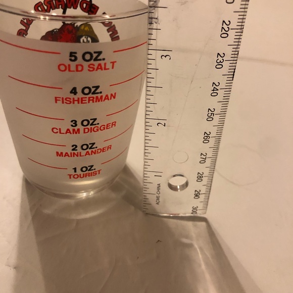 Vintage Souvenir Glass New Brunswick Red and Yellow Lobster Lover Glass, 5oz. - Picture 3 of 5